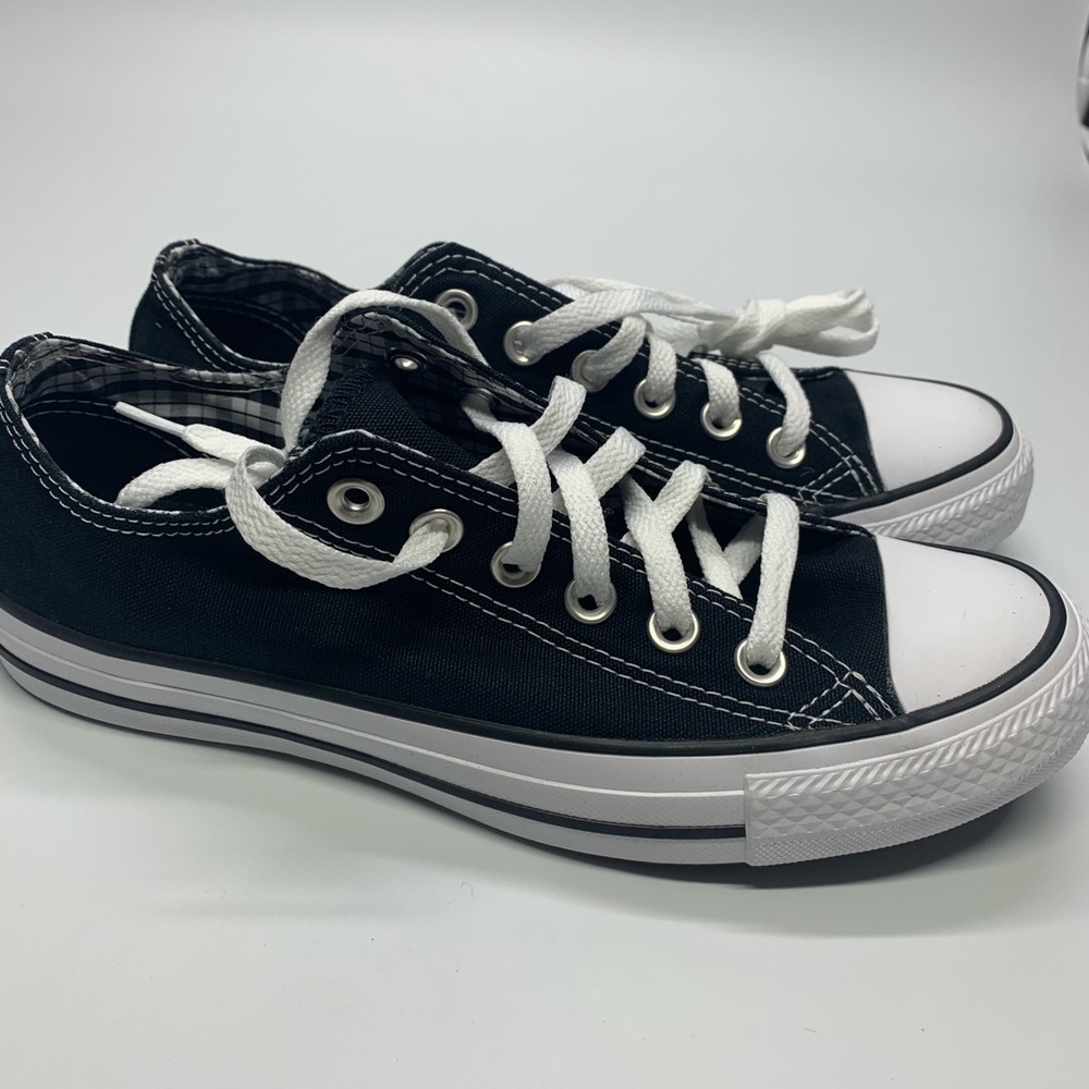 New Women Converse Chuck Taylor Double Tongue Low - Picture 3 of 9